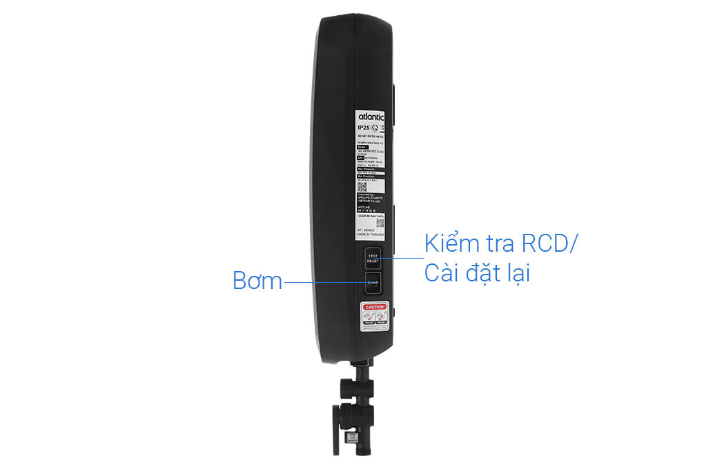 Máy nước nóng trực tiếp Atlantic 5000W Tempo Max 5000 PU - 811030 Màu Đen