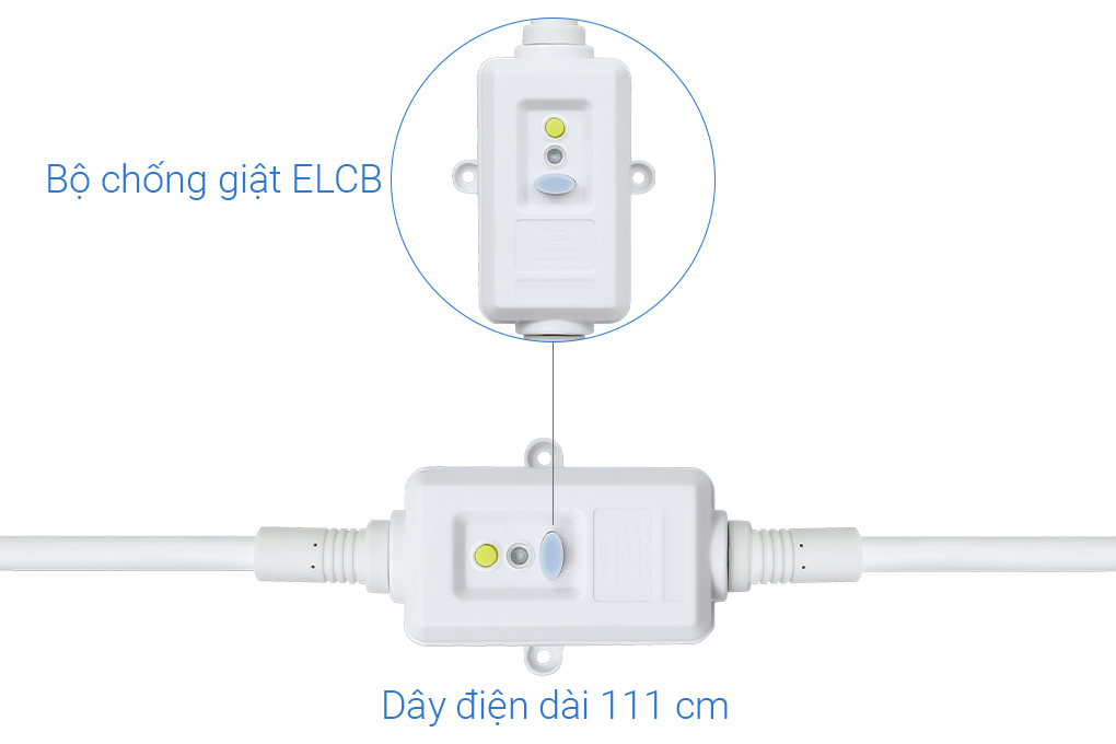 Máy nước nóng gián tiếp Rapido 20 lít 2500W HE 20L Màu Trắng - Đen