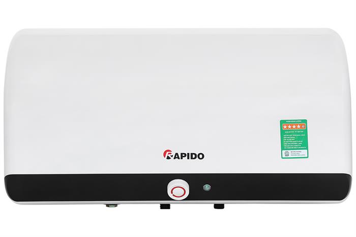 Máy nước nóng gián tiếp Rapido 15 lít 2500W HE 15L Màu Trắng - Đen