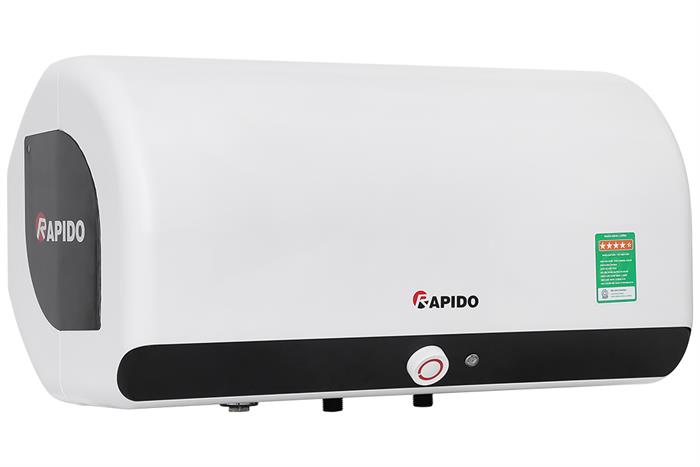 Máy nước nóng gián tiếp Rapido 15 lít 2500W HE 15L Màu Trắng - Đen
