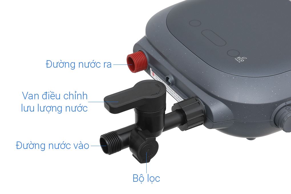 Máy nước nóng trực tiếp Electrolux 4500W EWE451SB-G6 Màu Đen - Xám