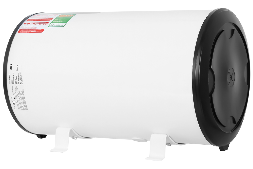 Bình nóng lạnh gián tiếp Atlantic 30 lít OPRO SLIM 833031 SWH 30H M-5 Màu Trắng - Đen