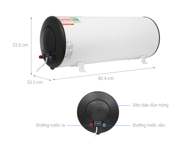 Máy nước nóng gián tiếp Atlantic 50 lít OPRO SLIM 843041 SWH 50H M-5