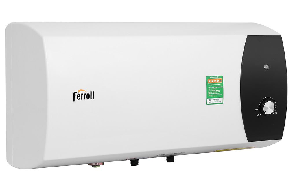 Máy nước nóng gián tiếp Ferroli 15 lít 2500W Mate 15L Ag+ Màu Trắng - Đen