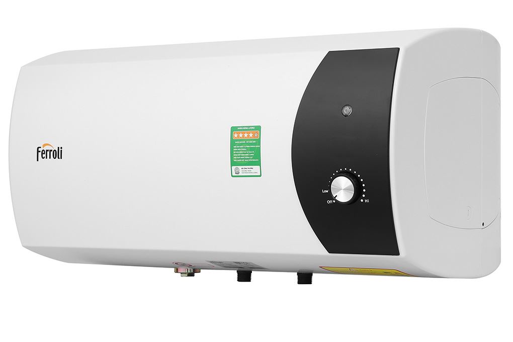 Máy nước nóng gián tiếp Ferroli 15 lít 2500W Mate 15L Ag+ Màu Trắng - Đen