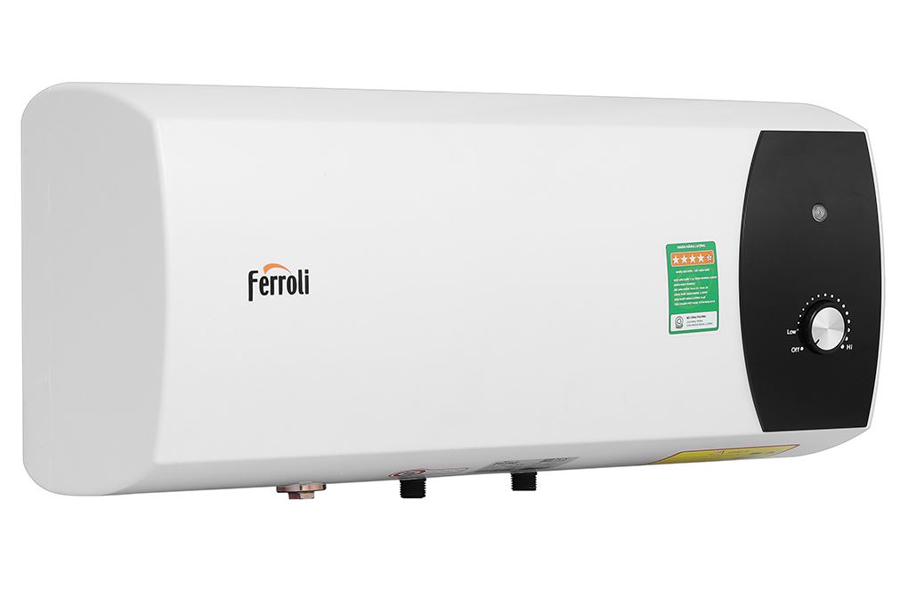 Máy nước nóng gián tiếp Ferroli 20 lít 2500W Mate 20L Ag+ Màu Trắng - Đen