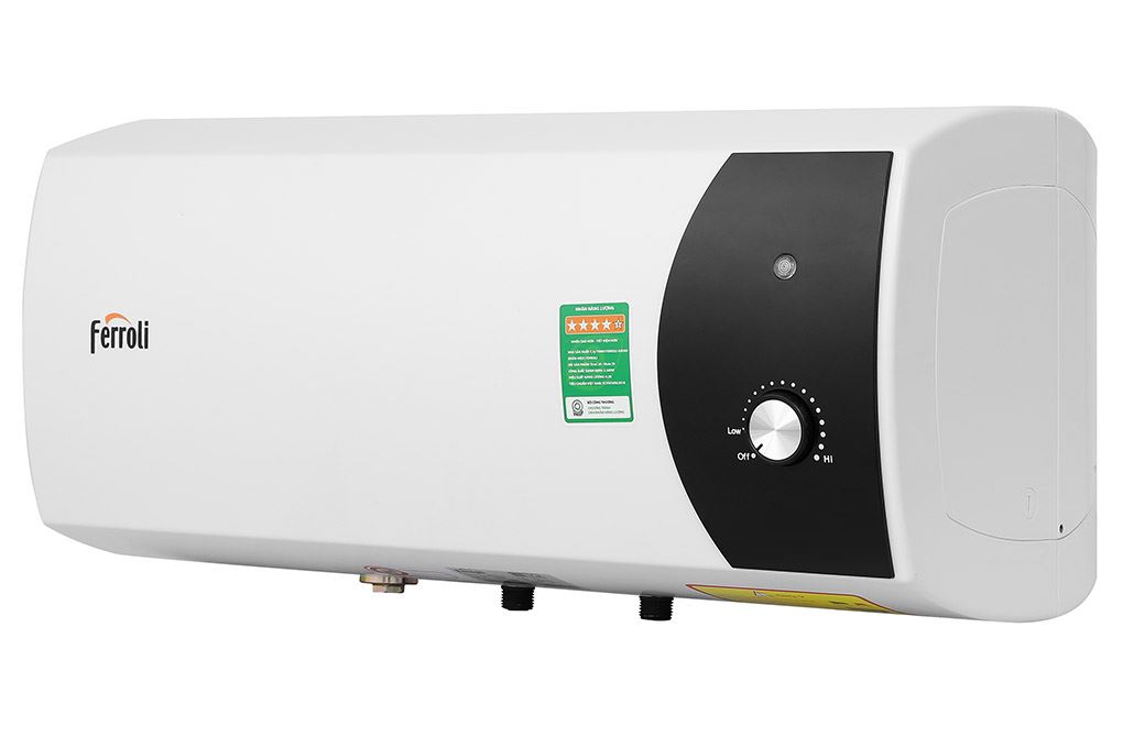 Máy nước nóng gián tiếp Ferroli 20 lít 2500W Mate 20L Ag+ Màu Trắng - Đen