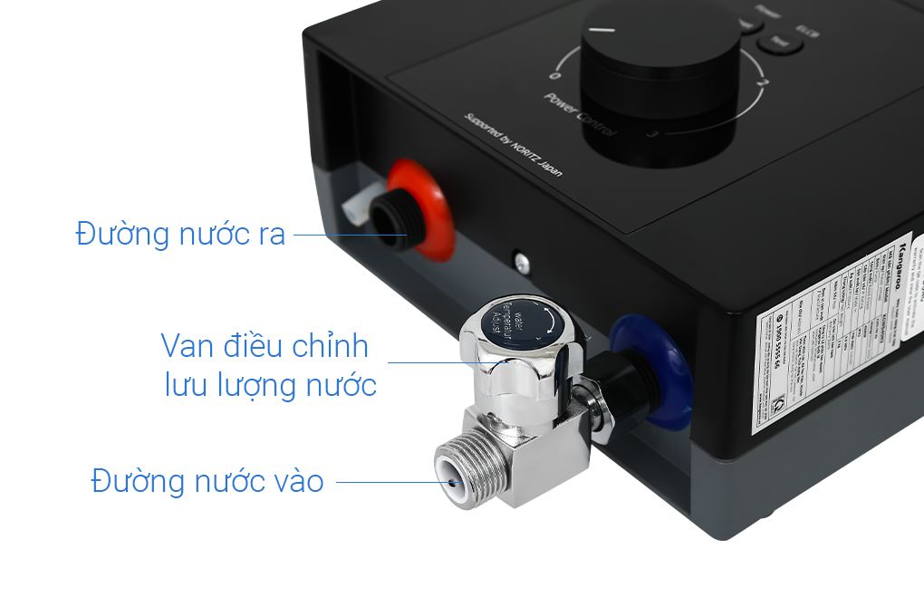 Máy nước nóng trực tiếp Kangaroo 4500W KGWD45N2 Màu Đen