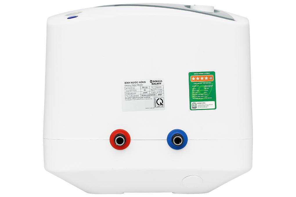 Máy nước nóng gián tiếp Sơn Hà Galaxy 20 lít 2500W S20VG Màu Trắng - Xám