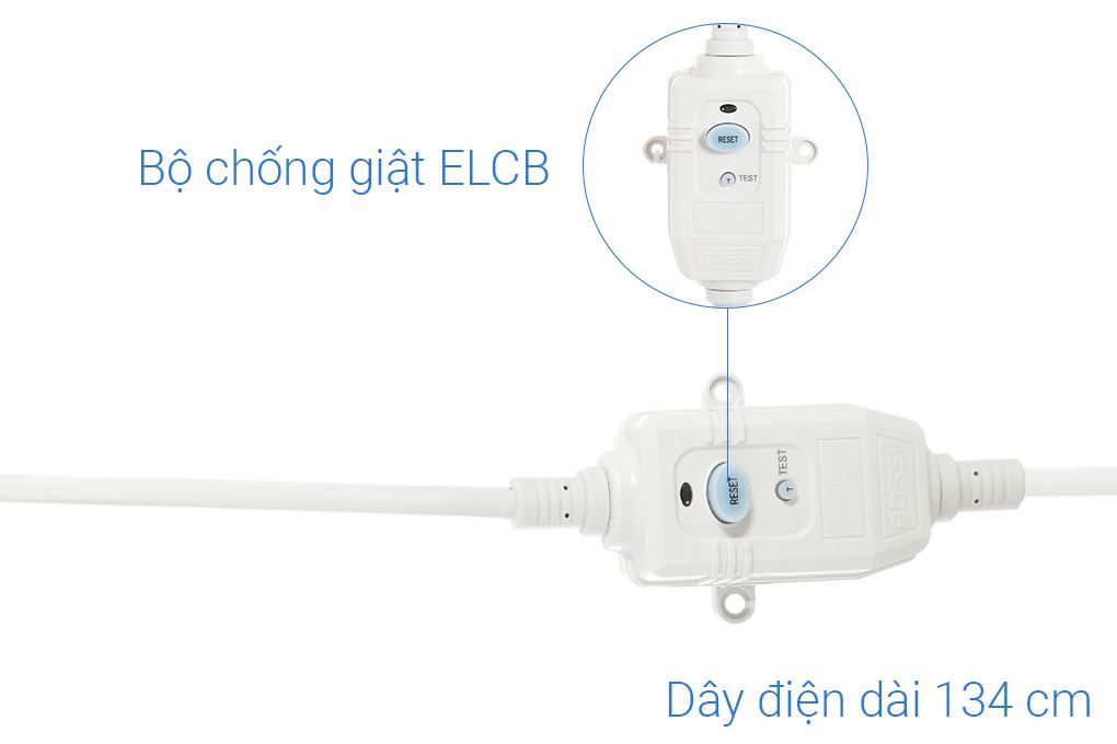 Máy nước nóng gián tiếp Rossi Eleganz 20 lít 2500W REZ20SL Màu Trắng - Đen