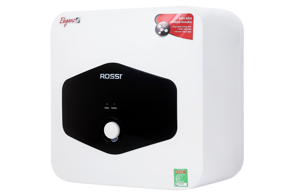 Máy nước nóng gián tiếp Rossi Eleganz-C 30 lít 2500W REC30SQ Màu Trắng - Đen