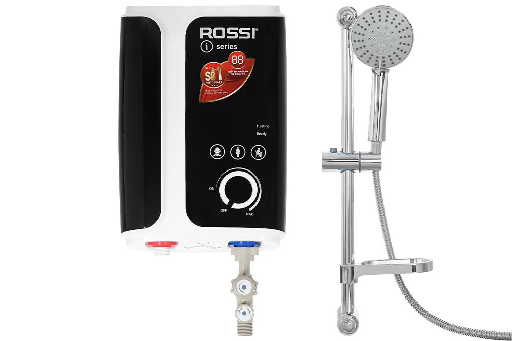 Bình nóng lạnh trực tiếp Rossi 4500W RIS-450 REP Màu Trắng - Đen