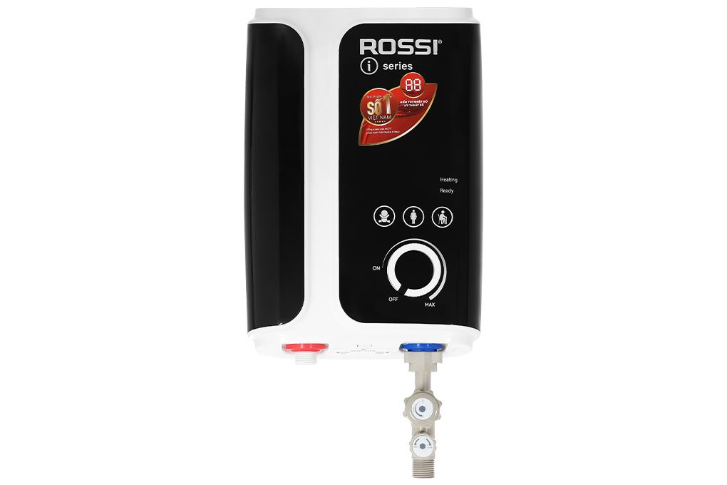 Bình nóng lạnh trực tiếp Rossi 4500W RIS-450 REP Màu Trắng - Đen