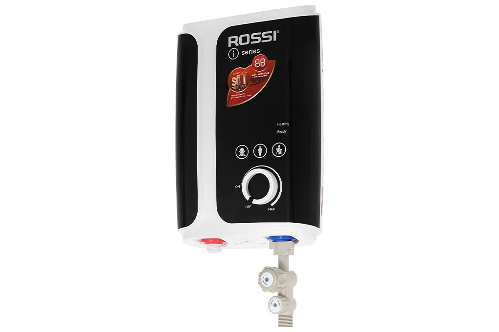 Bình nóng lạnh trực tiếp Rossi 4500W RIS-450 REP Màu Trắng - Đen