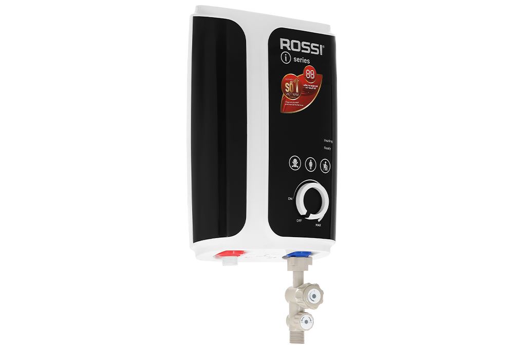 Bình nóng lạnh trực tiếp Rossi 4500W RIS-450 REP Màu Trắng - Đen