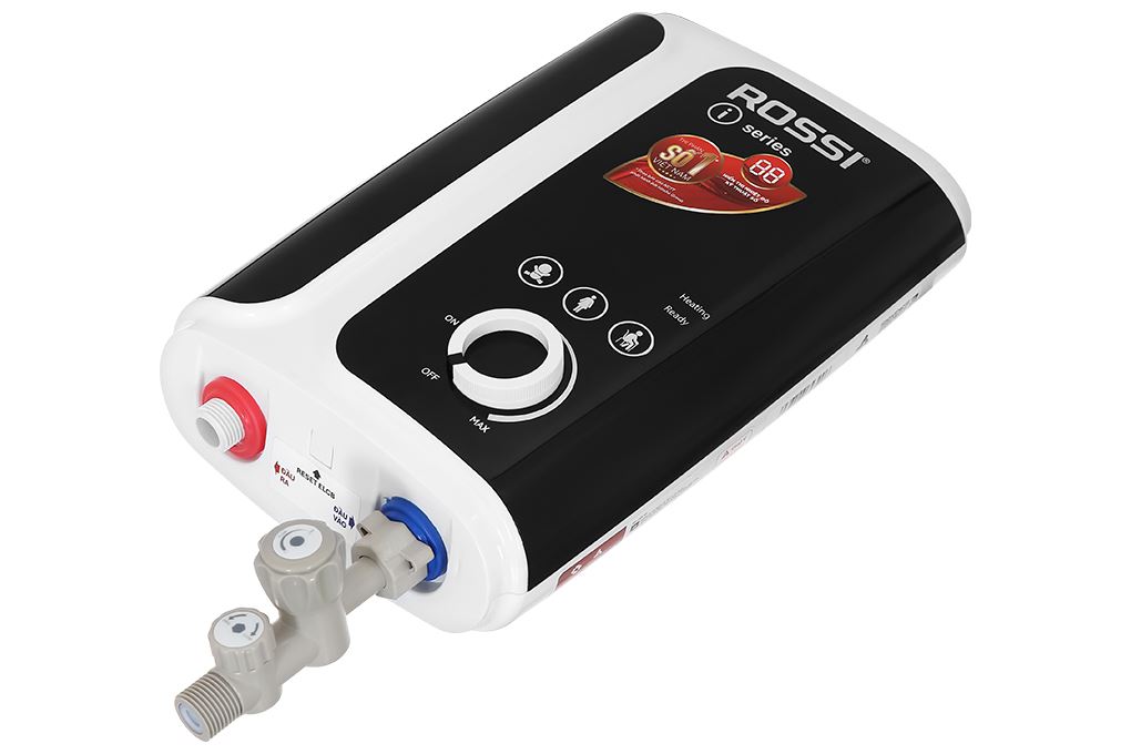 Bình nóng lạnh trực tiếp Rossi 4500W RIS-450 REP Màu Trắng - Đen