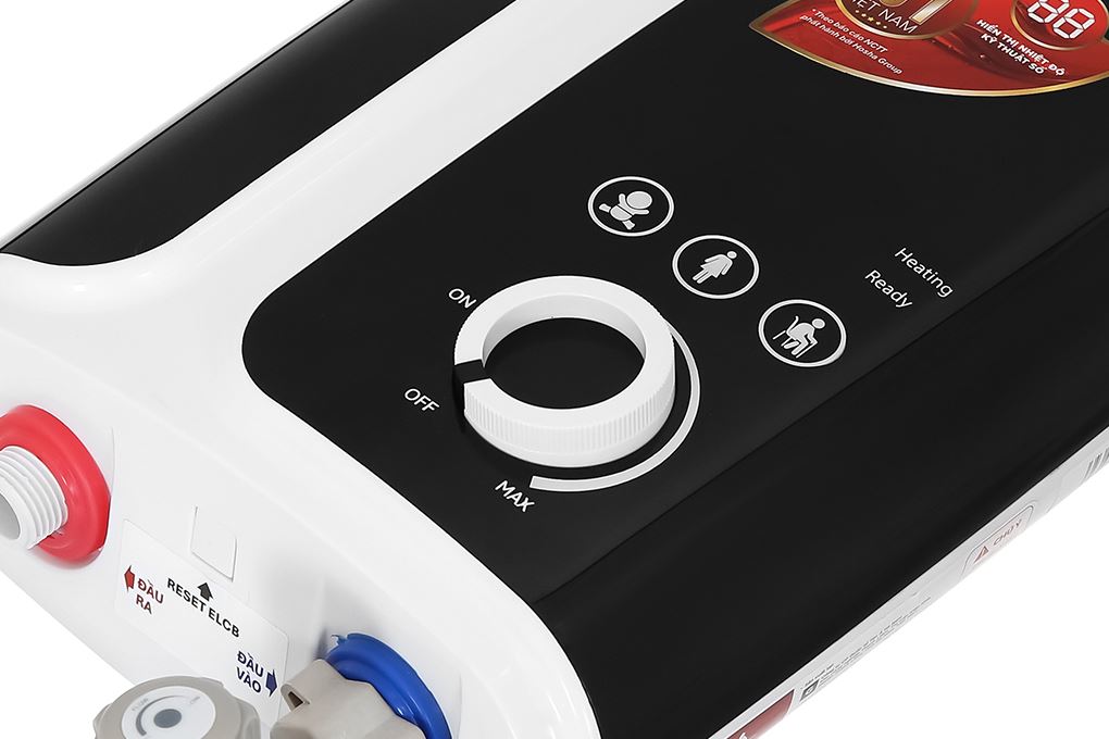 Bình nóng lạnh trực tiếp Rossi 4500W RIS-450 REP Màu Trắng - Đen