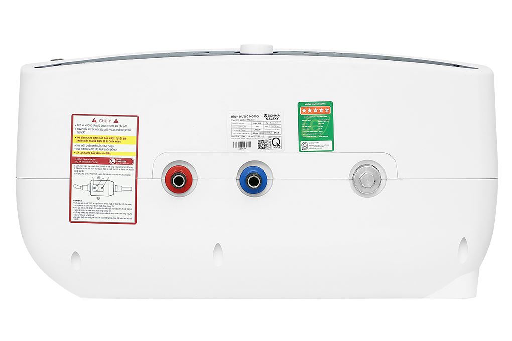Máy nước nóng gián tiếp Sơn Hà Galaxy 30 lít 2500W S30NG Màu Trắng - Xám