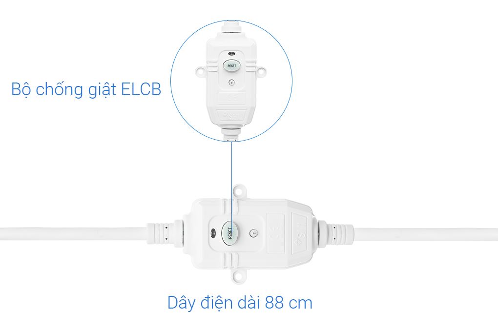 Máy nước nóng gián tiếp Sơn Hà Galaxy 30 lít 2500W S30NG Màu Trắng - Xám