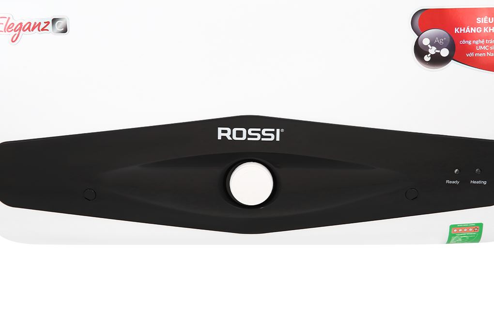 Máy nước nóng gián tiếp Rossi Eleganz-C 20 lít 2500W REC20SL Màu Trắng - Đen