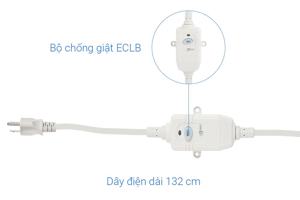 Máy nước nóng gián tiếp Rossi Eleganz-C 20 lít 2500W REC20SL Màu Trắng - Đen