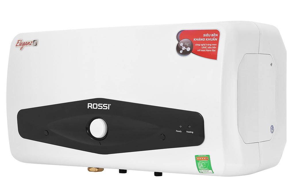 Máy nước nóng gián tiếp Rossi Eleganz-C 30 lít 2500W REC30SL Màu Trắng - Đen