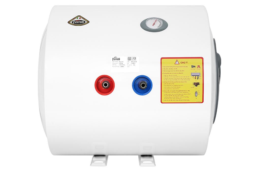 Máy nước nóng gián tiếp Ferroli Aqua 50 lít 2500W SEH_ELCB Màu Trắng