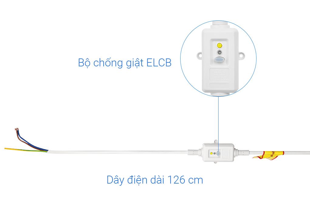 Máy nước nóng gián tiếp Ferroli Aqua 50 lít 2500W SEH_ELCB Màu Trắng