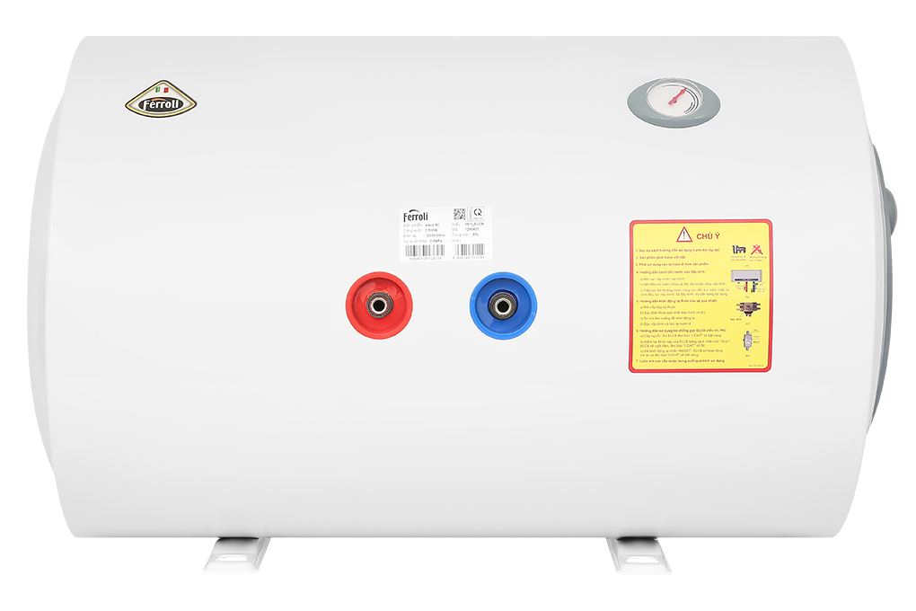 Máy nước nóng gián tiếp Ferroli Aqua 80 lít 2500W SEH_ELCB Màu Trắng