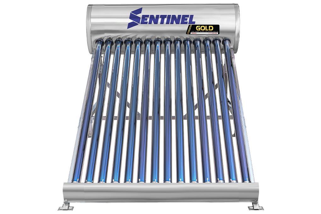 Máy nước nóng năng lượng mặt trời Sơn Hà 140 lít Sentinel Gold 58-140G Màu Bạc Inox