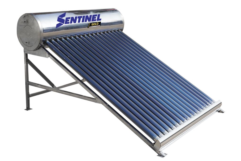 Bình nóng lạnh năng lượng mặt trời Sơn Hà 180 lít Sentinel Gold 58-180T Màu Bạc Inox
