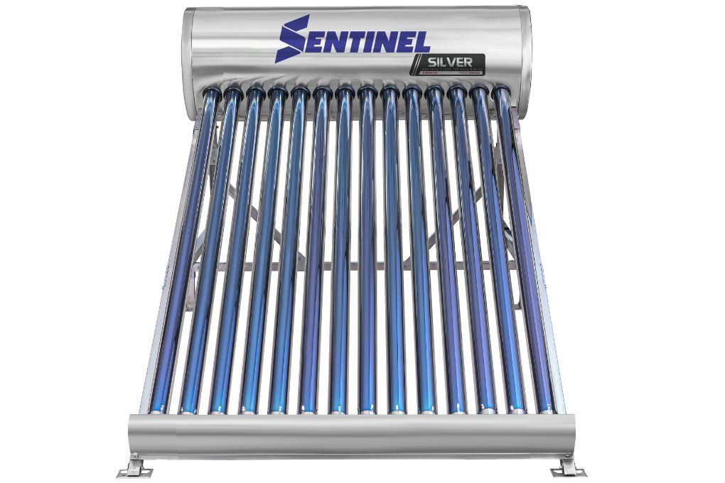 Bình nóng lạnh năng lượng mặt trời Sơn Hà 140 lít Sentinel Silver 58-140T Màu Bạc Inox