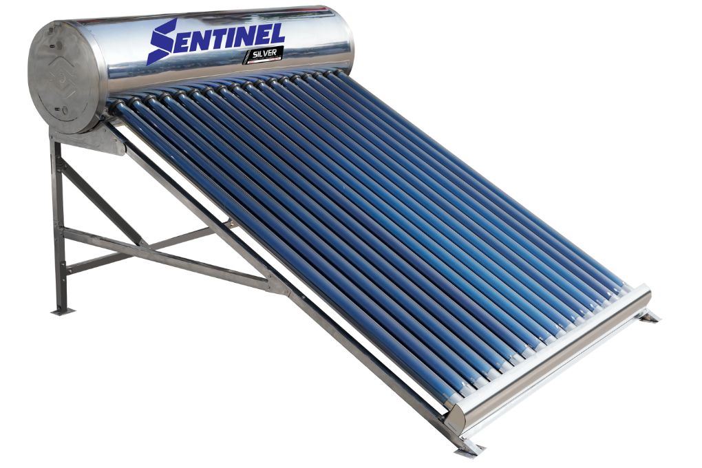 Bình nóng lạnh năng lượng mặt trời Sơn Hà 180 lít Sentinel Silver 58-180T Màu Bạc Inox