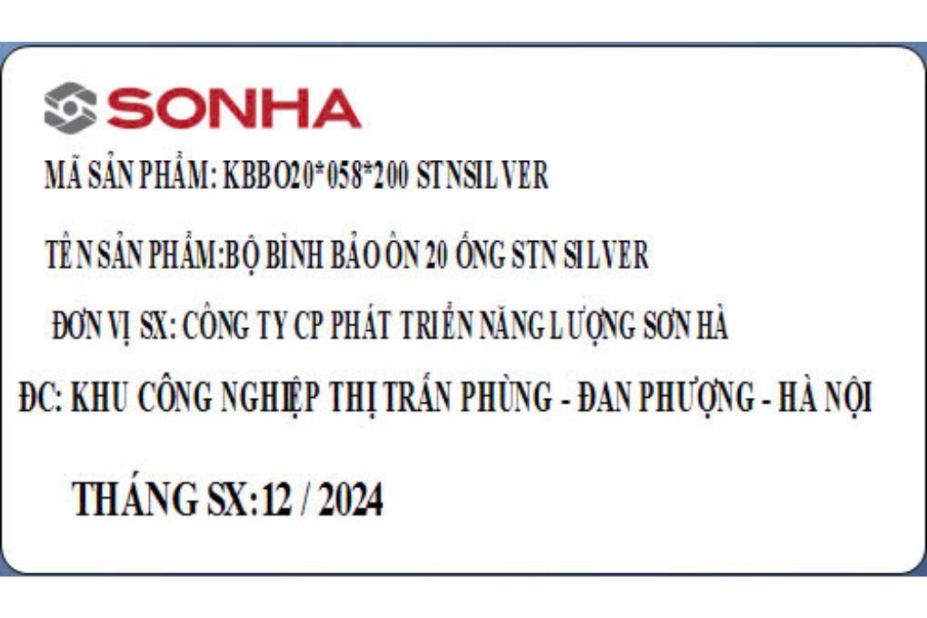 Bình nóng lạnh năng lượng mặt trời Sơn Hà 200 lít Sentinel Silver 58-200T - 8