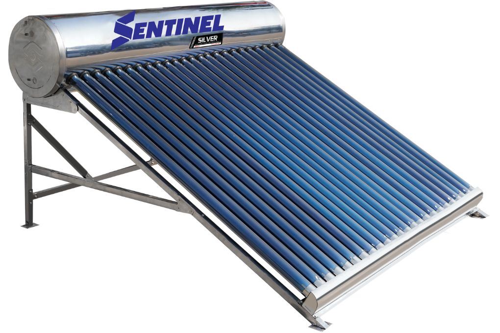 Bình nóng lạnh năng lượng mặt trời Sơn Hà 240 lít Sentinel Silver 58-240T Màu Bạc Inox