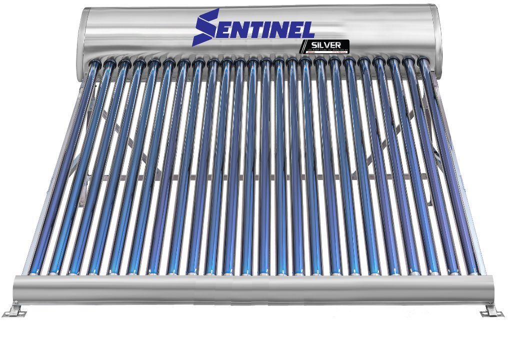 Bình nóng lạnh năng lượng mặt trời Sơn Hà 240 lít Sentinel Silver 58-240T Màu Bạc Inox