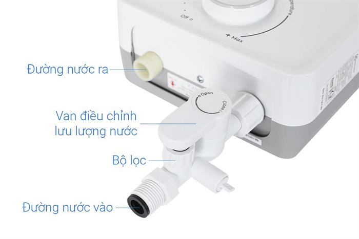 Máy nước nóng trực tiếp Electrolux 4500W EWE451PX-DWX6 Màu Trắng - Bạc