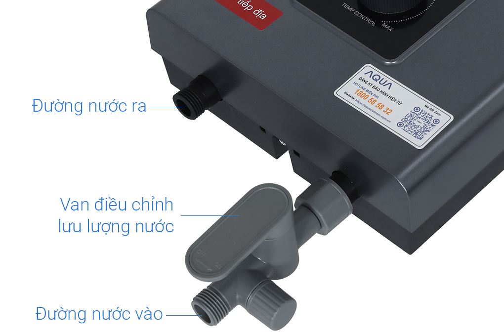 Máy nước nóng trực tiếp Aqua 4500W AEI45E-FP3CB(VN) Màu Đen - Xám