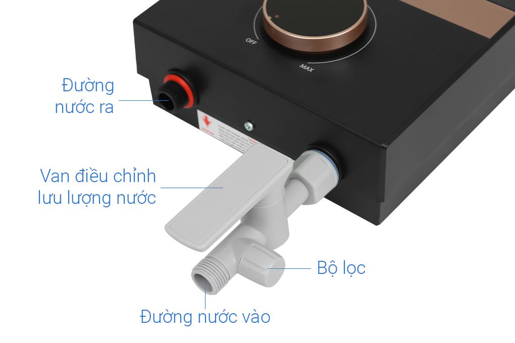 Máy nước nóng trực tiếp Toshiba 4500W TWH-45EMCPVN(K)-CB Màu Đen