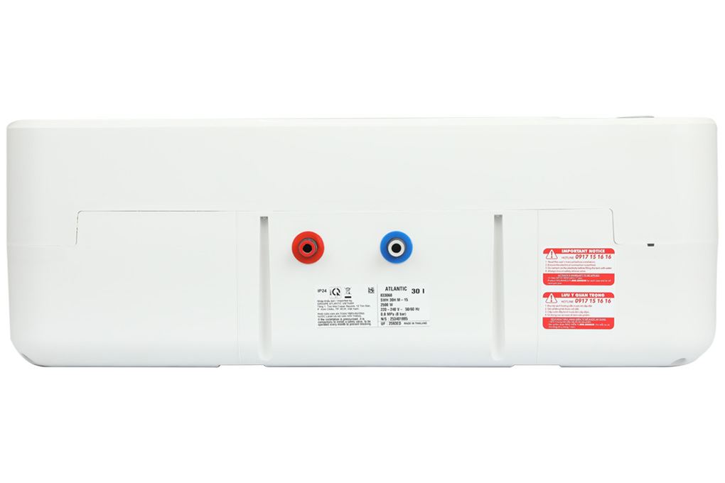 Máy nước nóng gián tiếp Atlantic 30 lít 2500W ESA PRO 833060 SWH 30H M-15 Màu Trắng - Xám