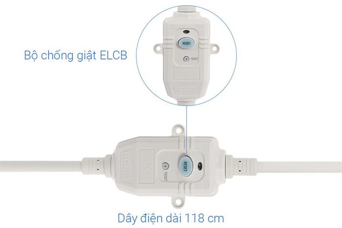 Máy nước nóng gián tiếp Rossi Nova 20 lít 2500W RNA20SQ Màu Đen