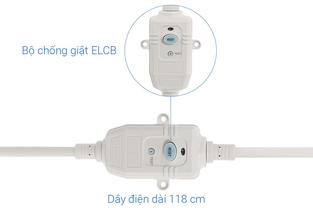Máy nước nóng gián tiếp Rossi Nova 20 lít 2500W RNA20SQ Màu Đen