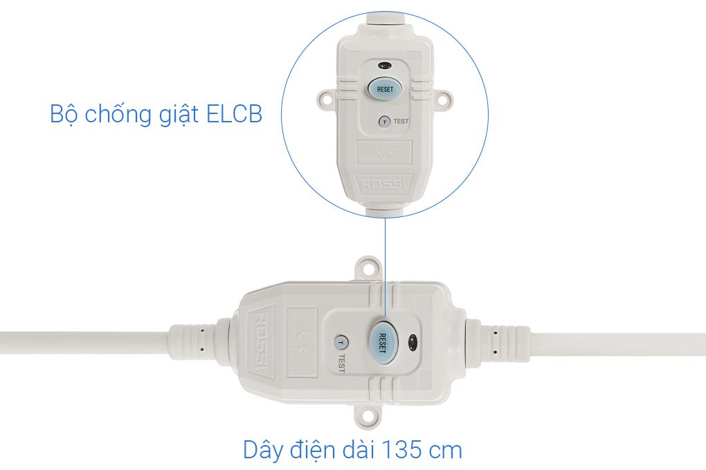 Máy nước nóng gián tiếp Rossi Nova 20 lít 2500W RNA20SL Màu Đen
