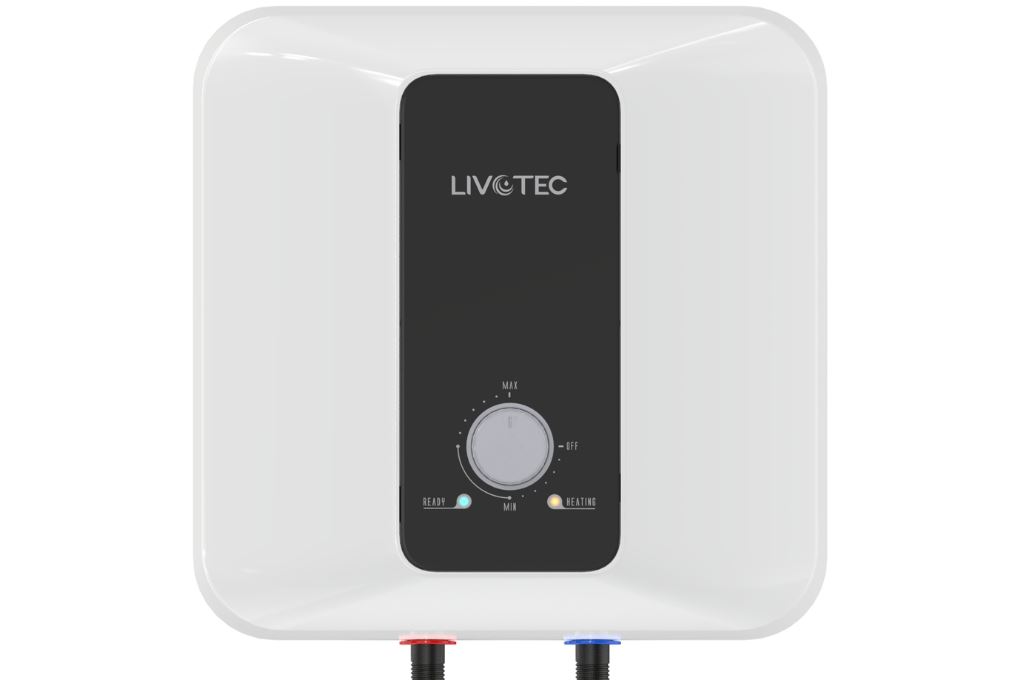 Bình nóng lạnh gián tiếp Livotec 15 lít 2500W LWH-V15X26 Màu Trắng - Đen