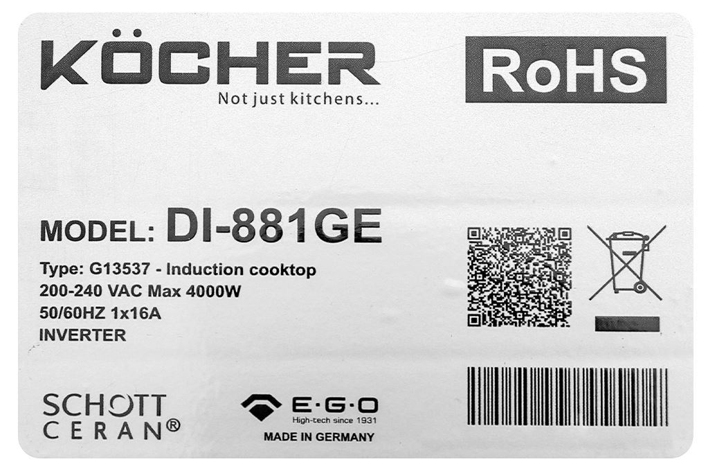 Bếp từ đôi lấp âm Kocher DI-881GE - 9