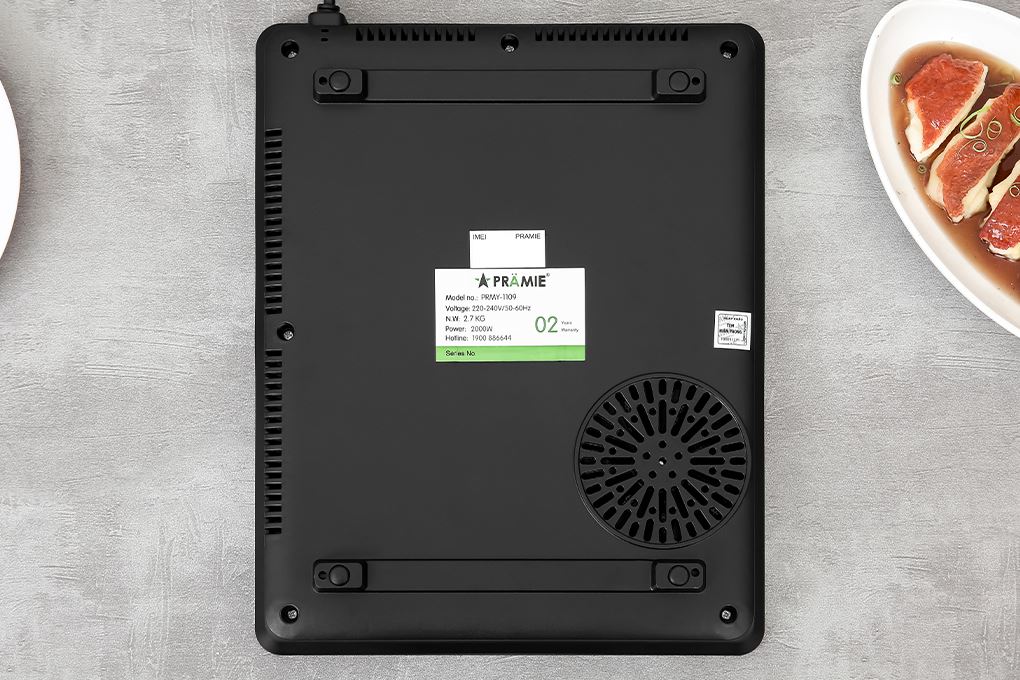 Bếp từ đơn Pramie PRMY-1109 2000W Màu Đen