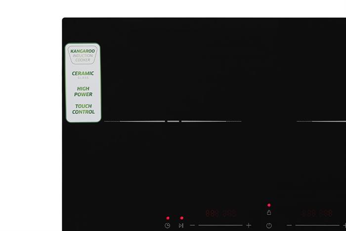 Bếp từ đôi âm Kangaroo KGIC38D1C 3800W Màu Đen