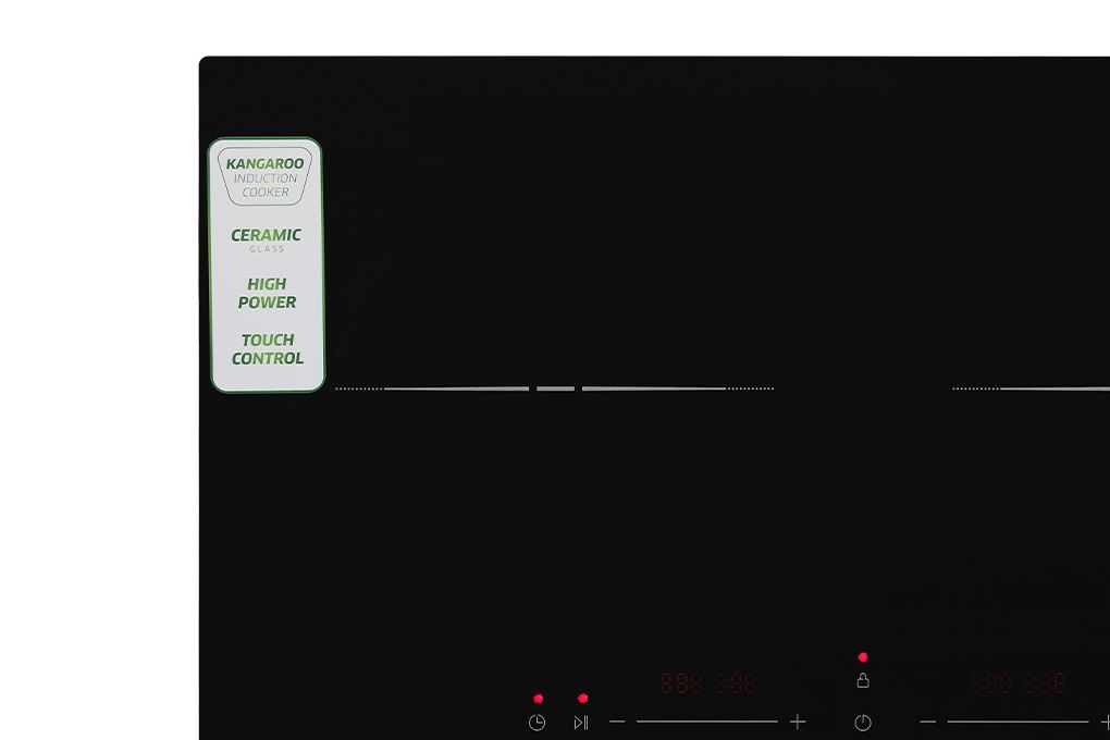 Bếp từ đôi âm Kangaroo KGIC38D1C 3800W Màu Đen