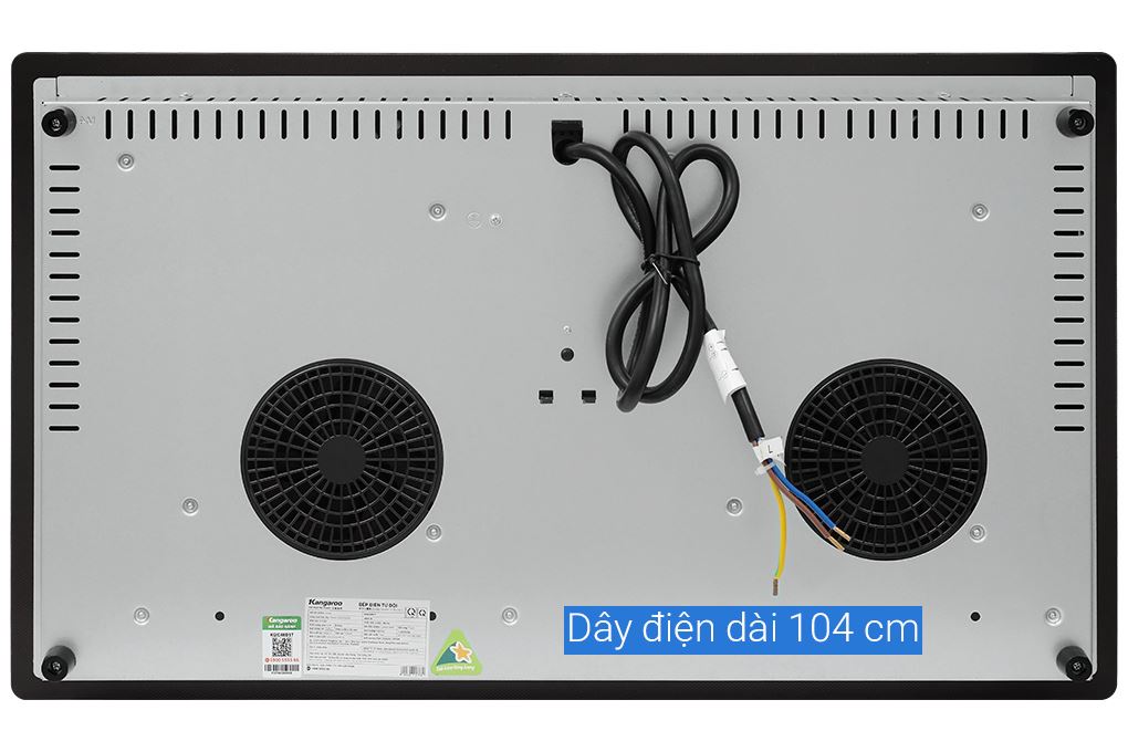 Bếp từ đôi âm Kangaroo KGIC48D1T 4800W Màu Đen