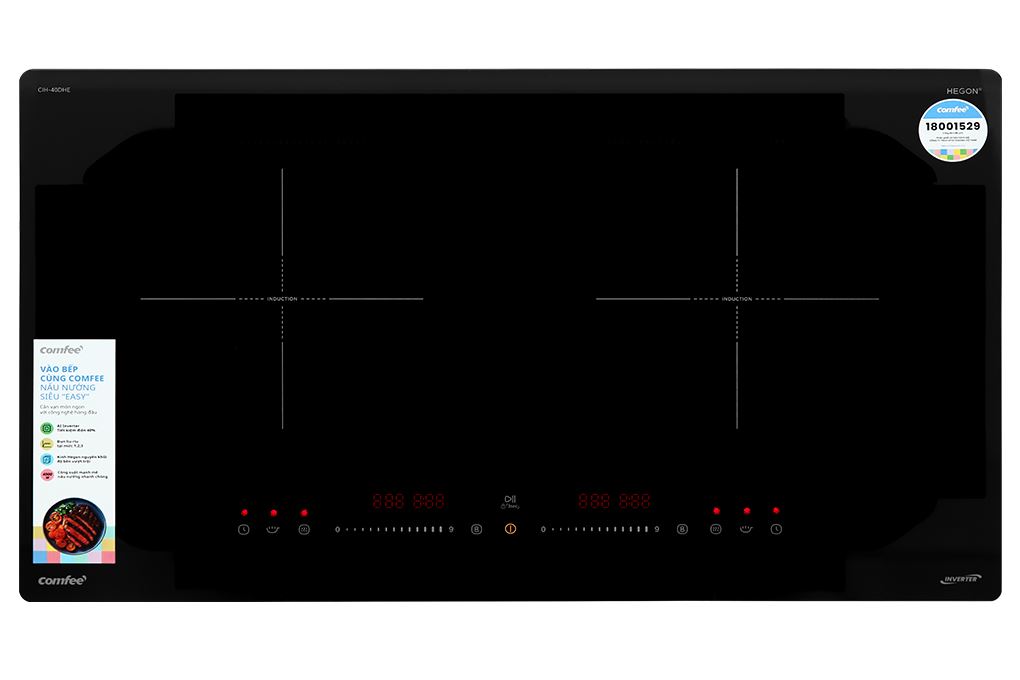 Bếp từ đôi âm Comfee CIH-40DHE 4000W Màu Đen